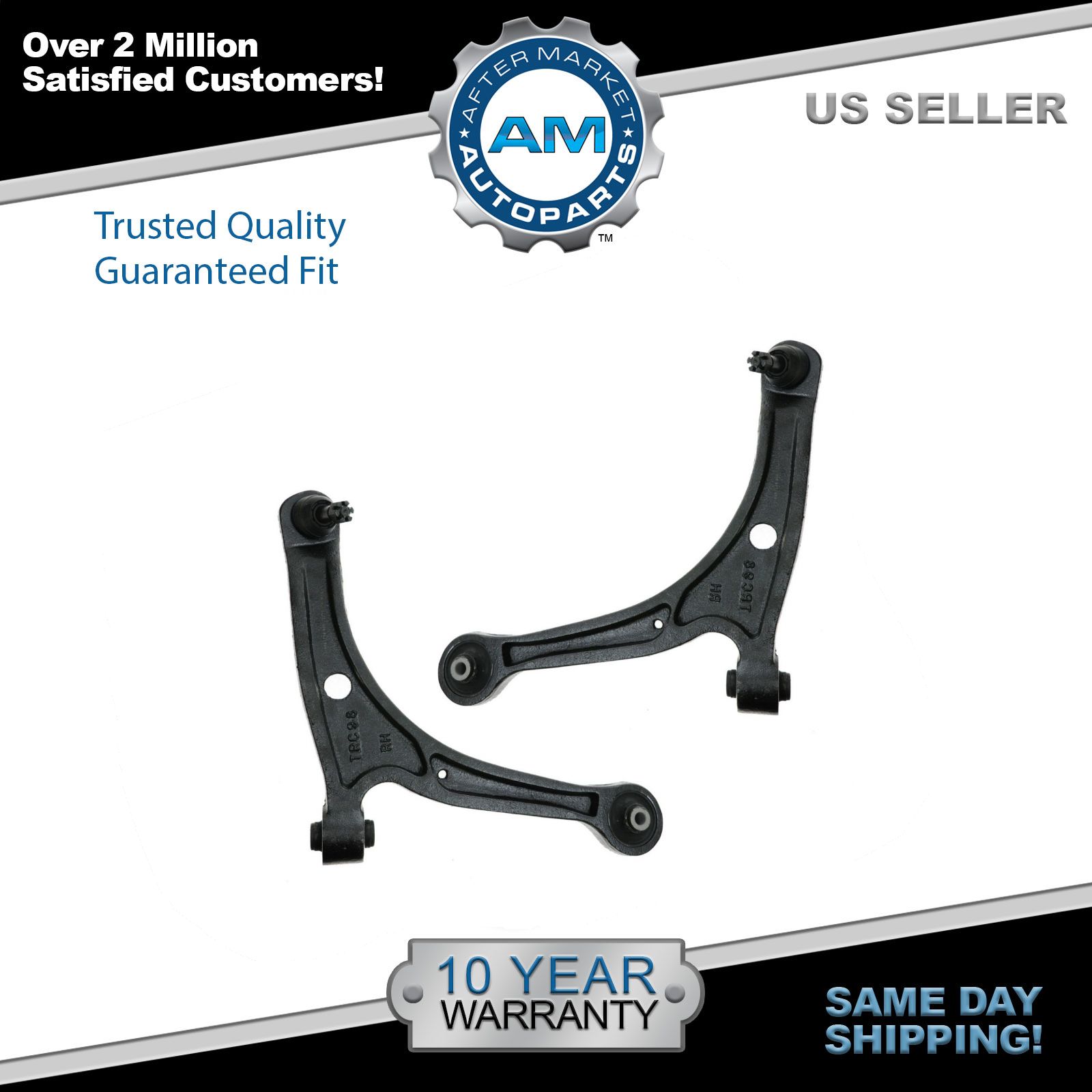 Front Lower Control Arms w/ Ball Joints Pair Set NEW for Acura MDX Honda Pilot