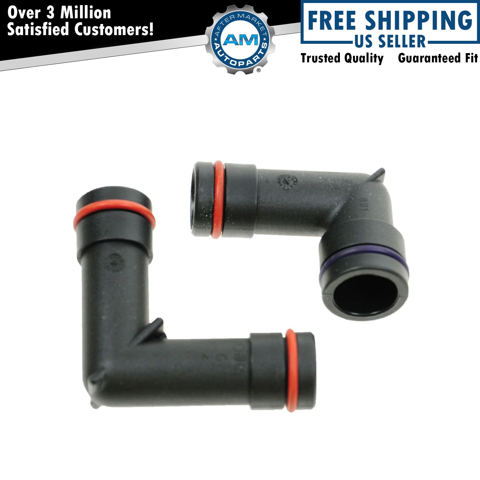 Dorman Heater Hose Elbow Connectors Upper Lower Pair for GM Chevy Buick 3.8L V6