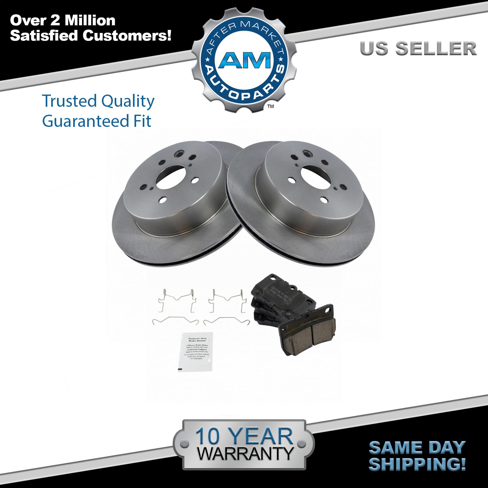 Rotors Ceramic Pads F 2010 2011 2012 Lexus HS250h OE Replacement