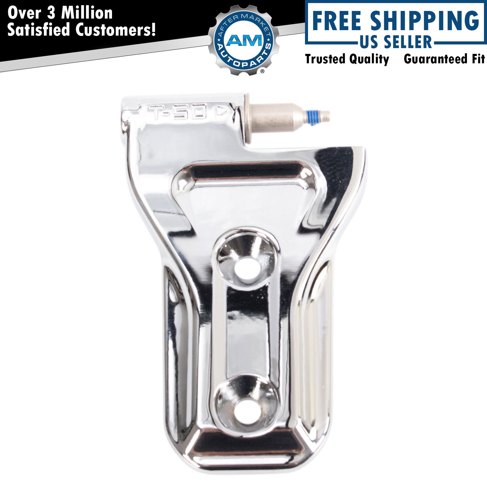 Front or Rear Lower Door Hinge RH Side Chrome for Jeep Wrangler Gladiator