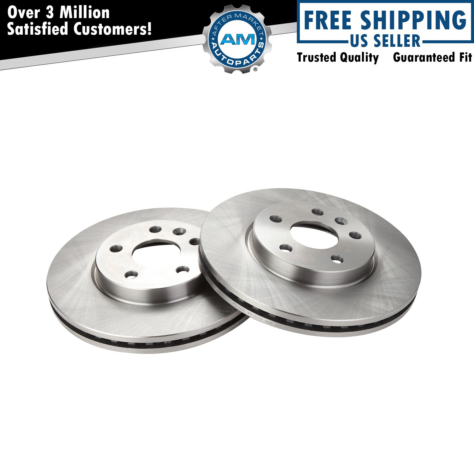 Front Disc Brake Rotor Kit Pair Set of 2 for Chevy Cruze Sonic Brand
