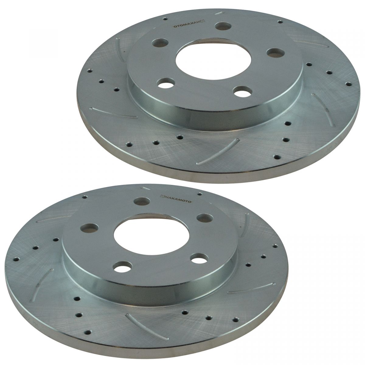 Front & Rear Disc Brake Rotor Drilled & Slotted Zinc Coated for GM New