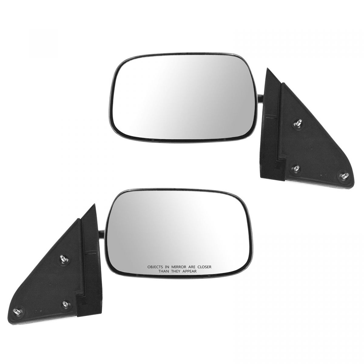 Manual Side View Mirrors Stainless Steel Pair Set for Chevy GMC Pickup Truck eBay