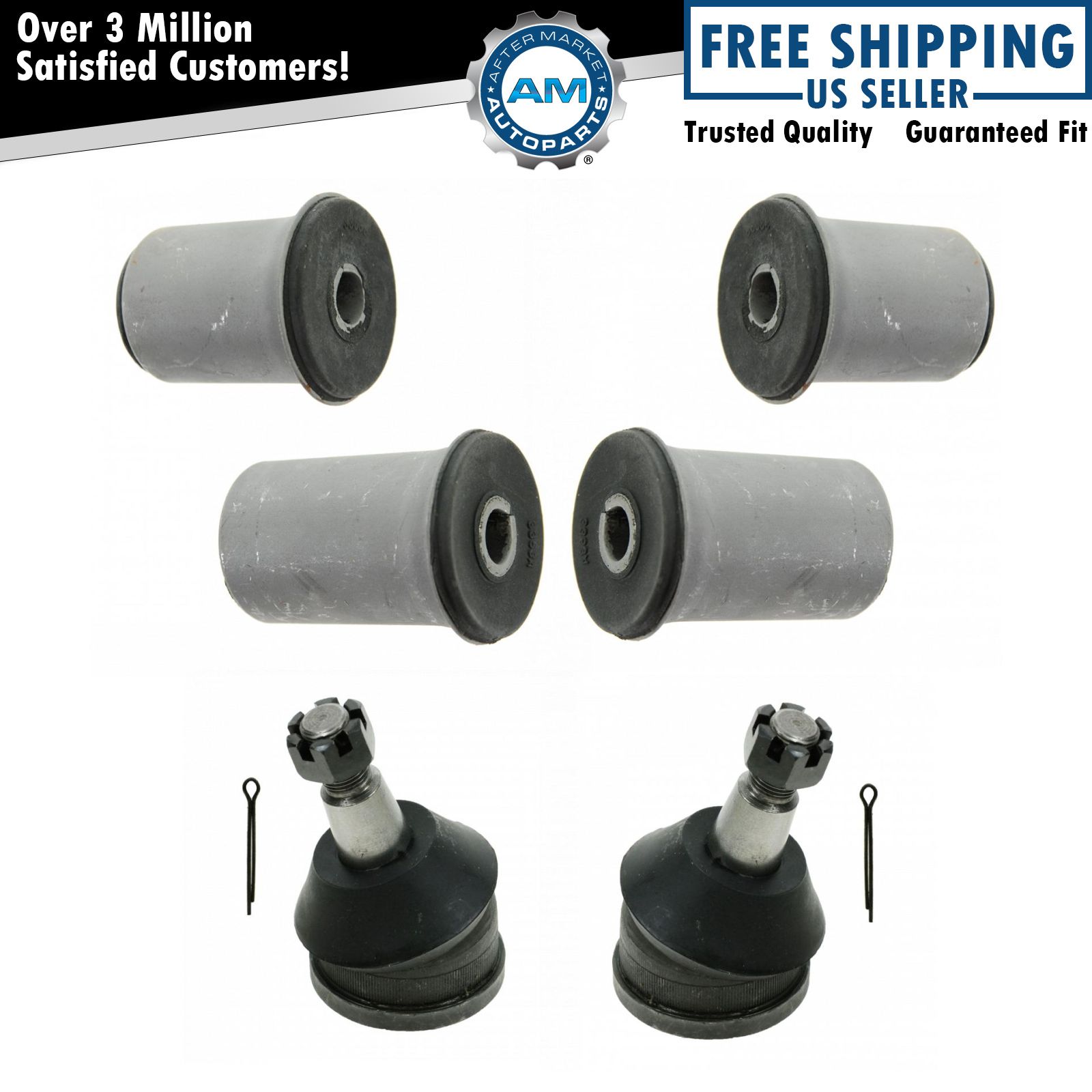 Front Lower Ball Joints & Control Arm Bushing Kit for GM Pickup Truck SUV Van