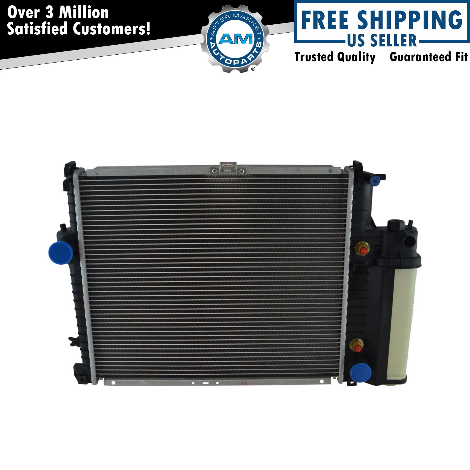 Radiator Assembly Aluminum Core Direct Fit with Reservoir for BMW 525i