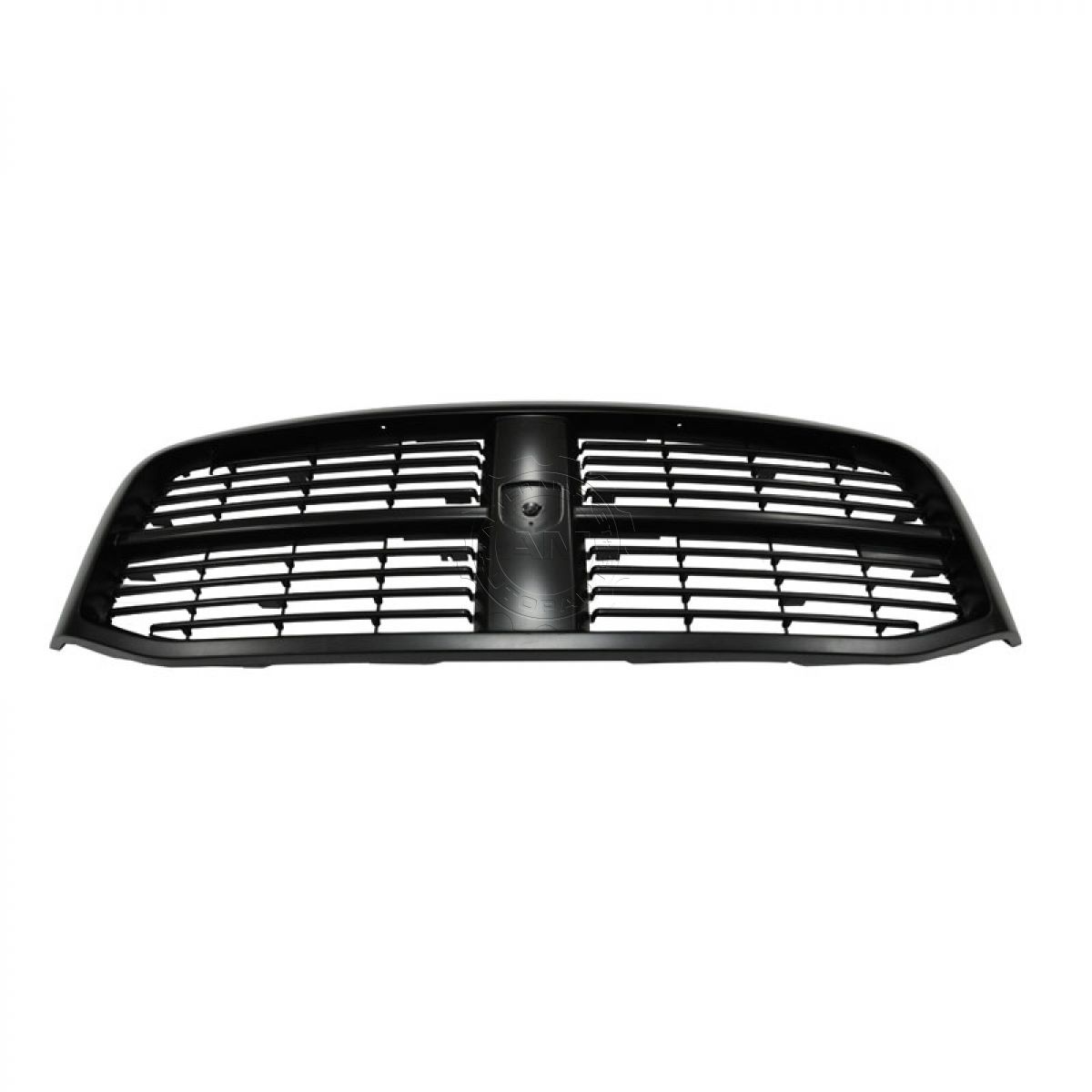 Front End Grille Grill Smooth Black NEW for Dodge Ram Pickup Truck