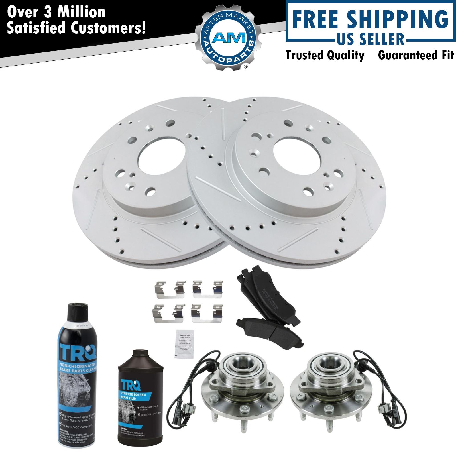 <b>Dot 3 & 4 Semi-Metallic Brake Pad & Rotor Kit</b>