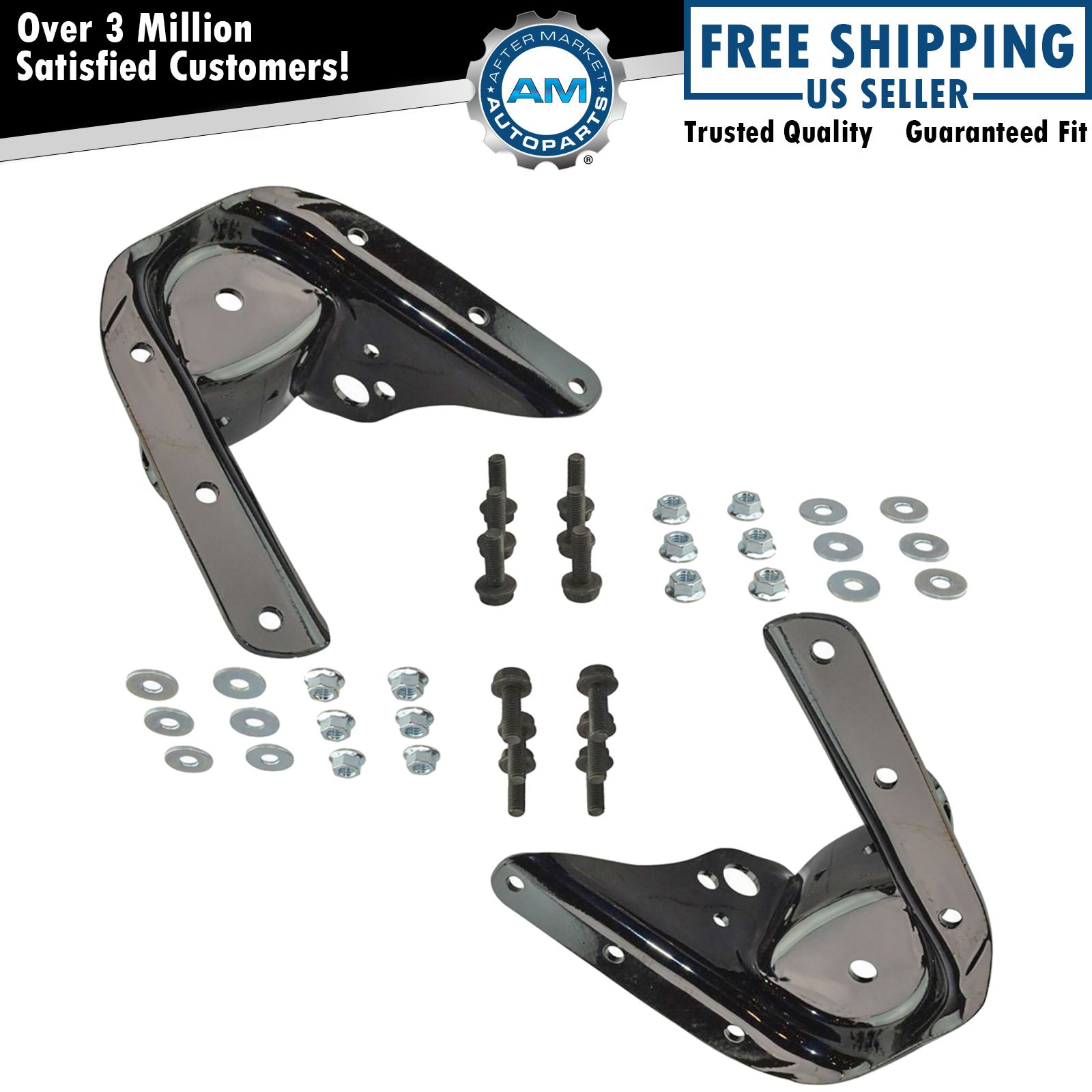 Rear Leaf Spring Suspension Shackle Bracket Kit Set Pair for Chevy GMC Truck New