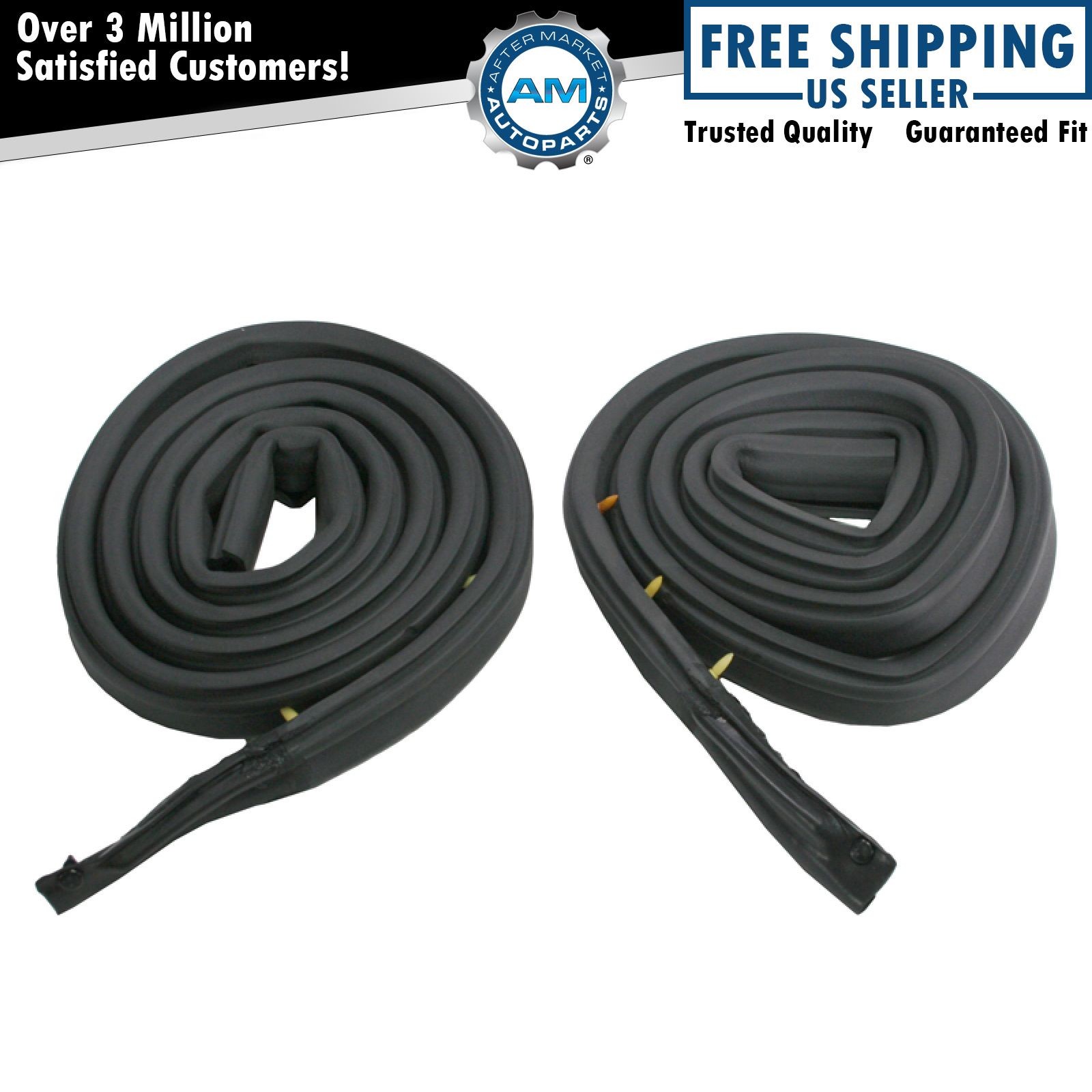 Roofrail Weatherstrip Seal Pair Set of 2 for 71-74 Charger Roadrunner Satellite