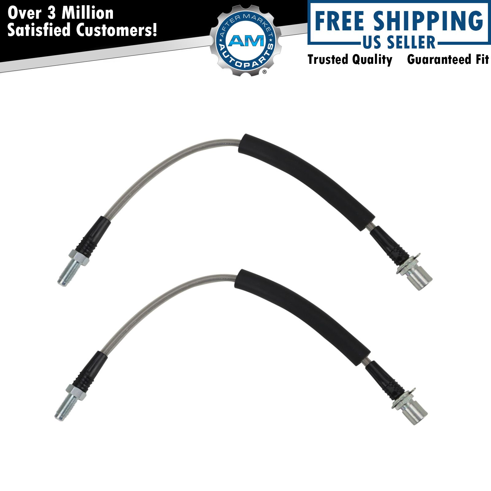 Stainless Steel Rear Brake Hose Fits 2009-2019 Ford 2009-2019 Lincoln