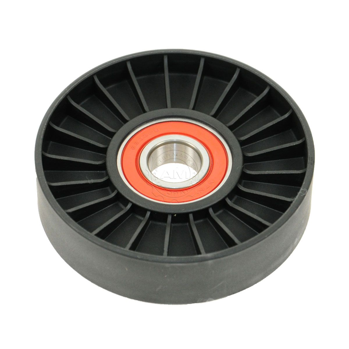 Serpentine Accessory Belt Tensioner Pulley Smooth For Saab 93 95 2.0L