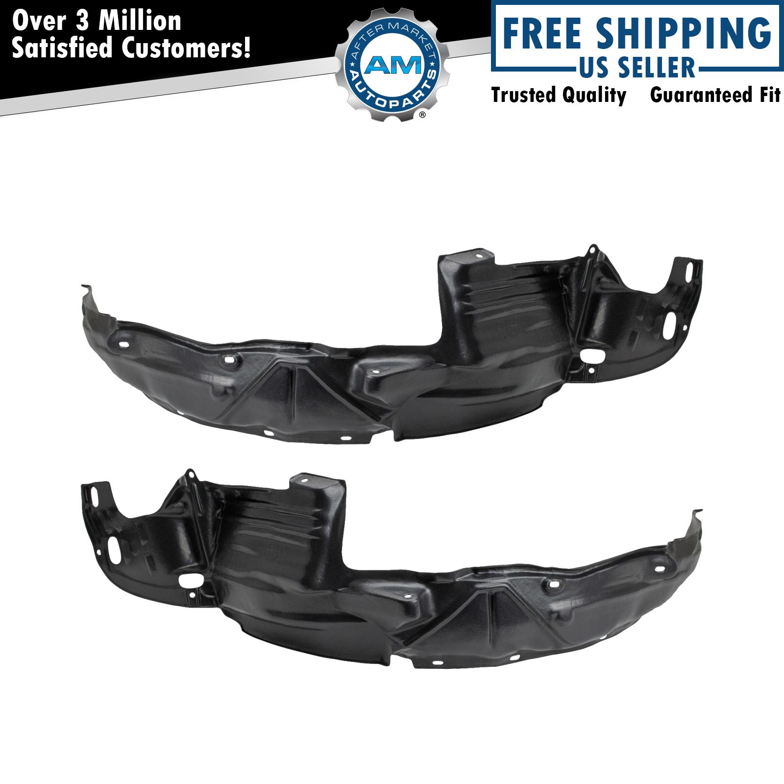 Front Inner Fender Liner Set For 1998-2002 Honda Accord HO1248106 HO1249106