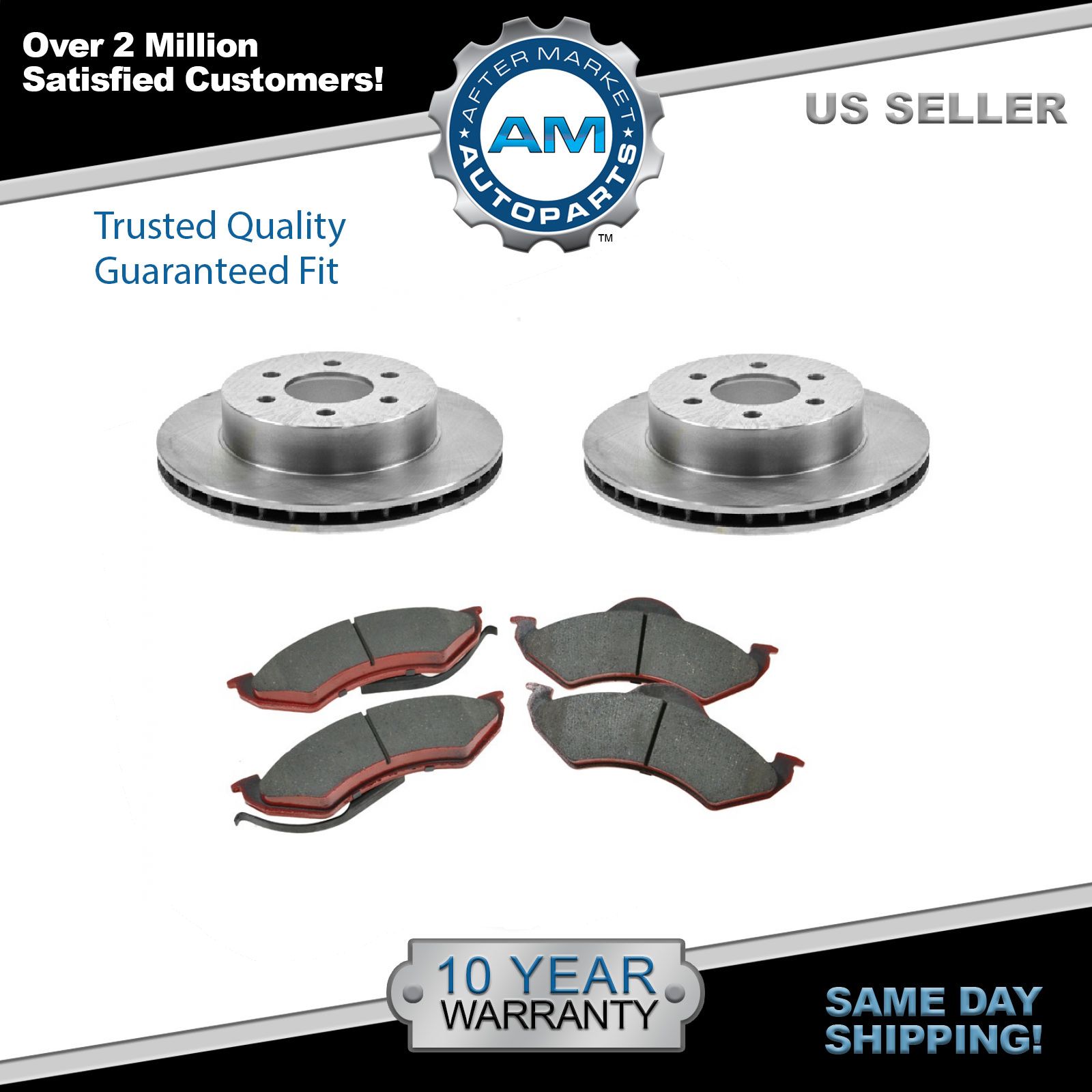 Nakamoto Front Ceramic Brake Pad Set for Dodge Dakota Durango Ram Pickup Truck