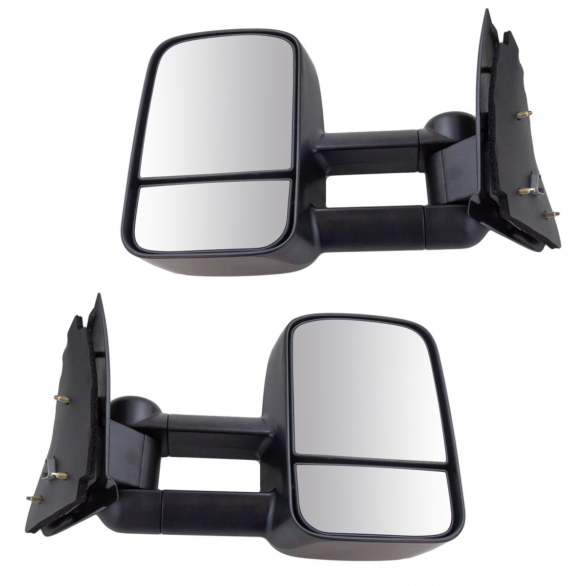 Details About Towing Mirror Manual Textured Black Pair For Ford F150 F250ld Pickup Truck New