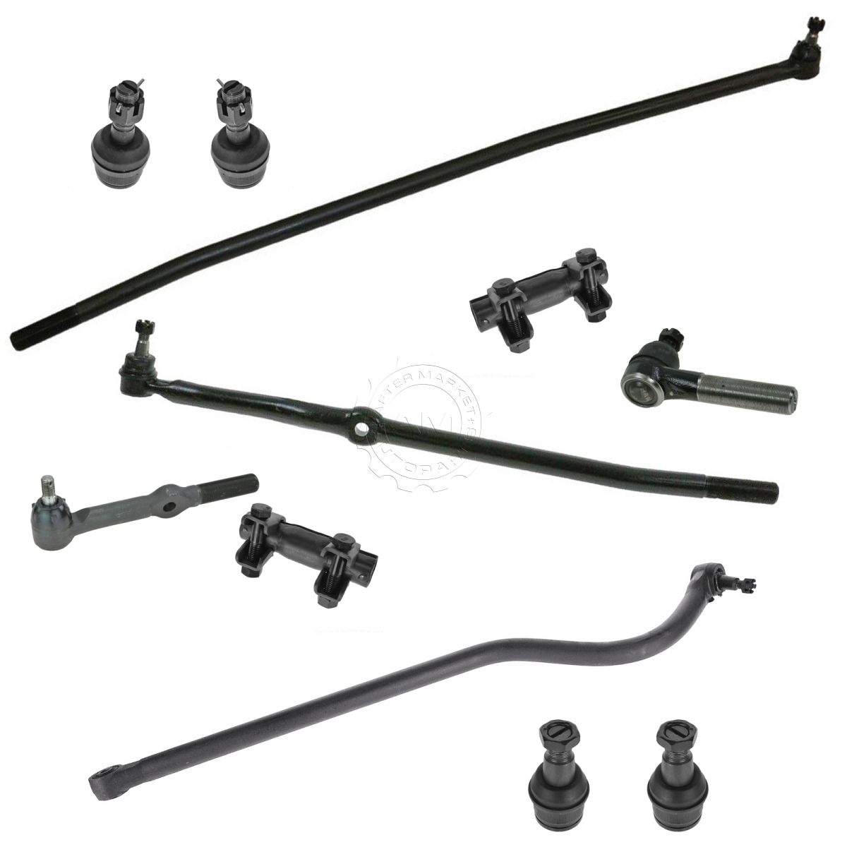 Ball Joint Tie Rod End Drag Link Trac Bar Set of 11 for 94-97 Ram 2500