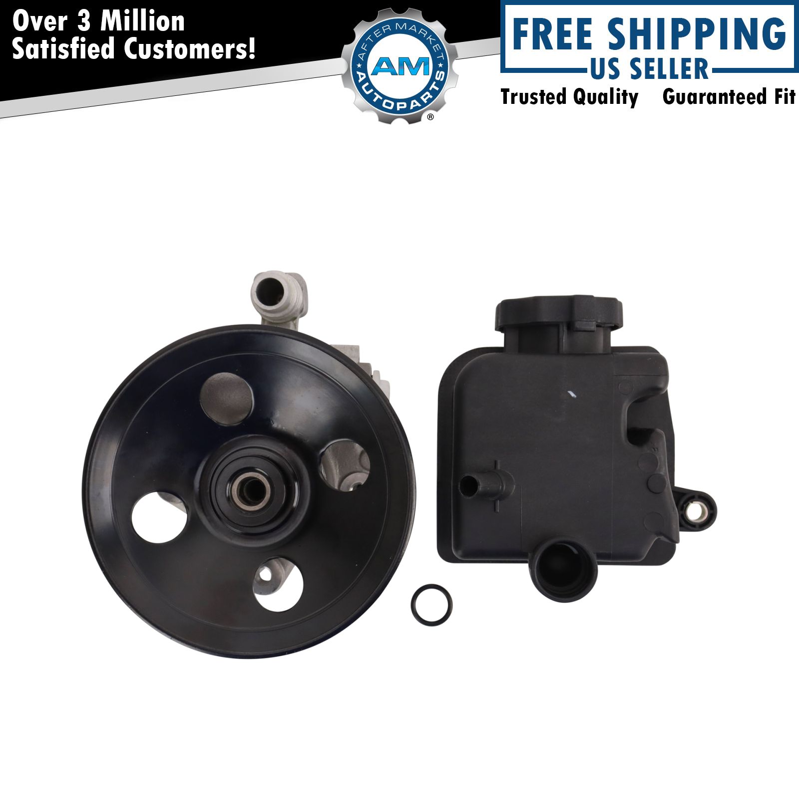 Power Steering Pump w/ Reservoir Bottle for Mercedes Benz ML430 ML350