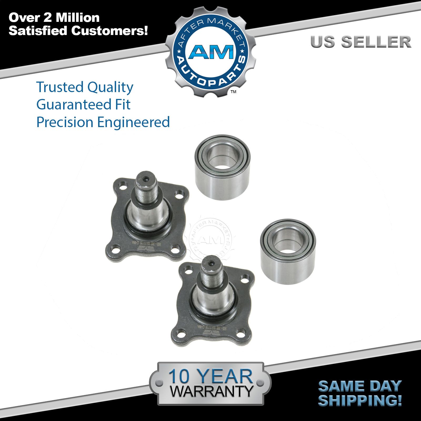 Wheel Bearing & Spindle Rear LH RH Pair Set for 0008 Ford Focus w/ ABS