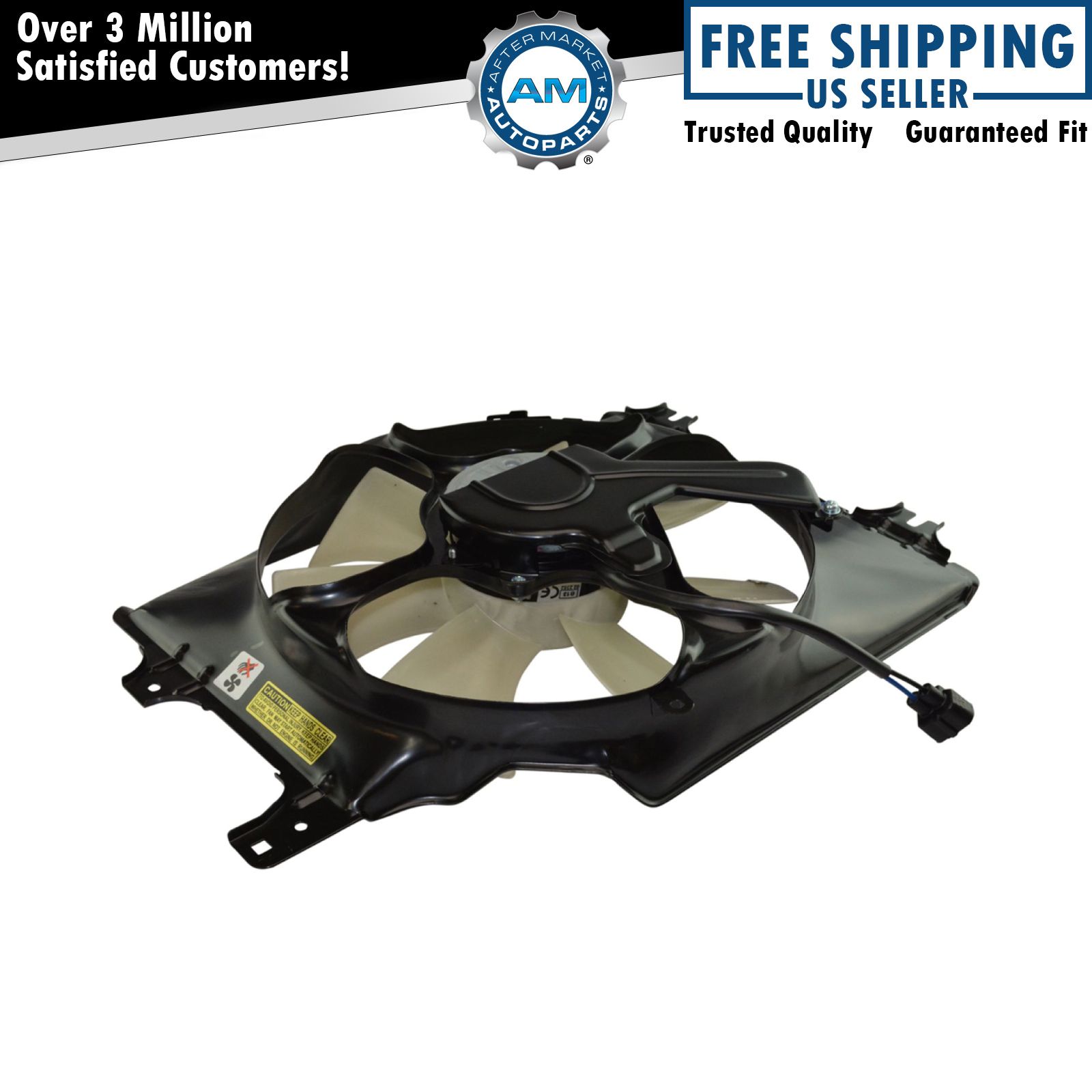 A/C Air Conditioning Condenser Cooling Fan Assembly for 05-12 Acura RL