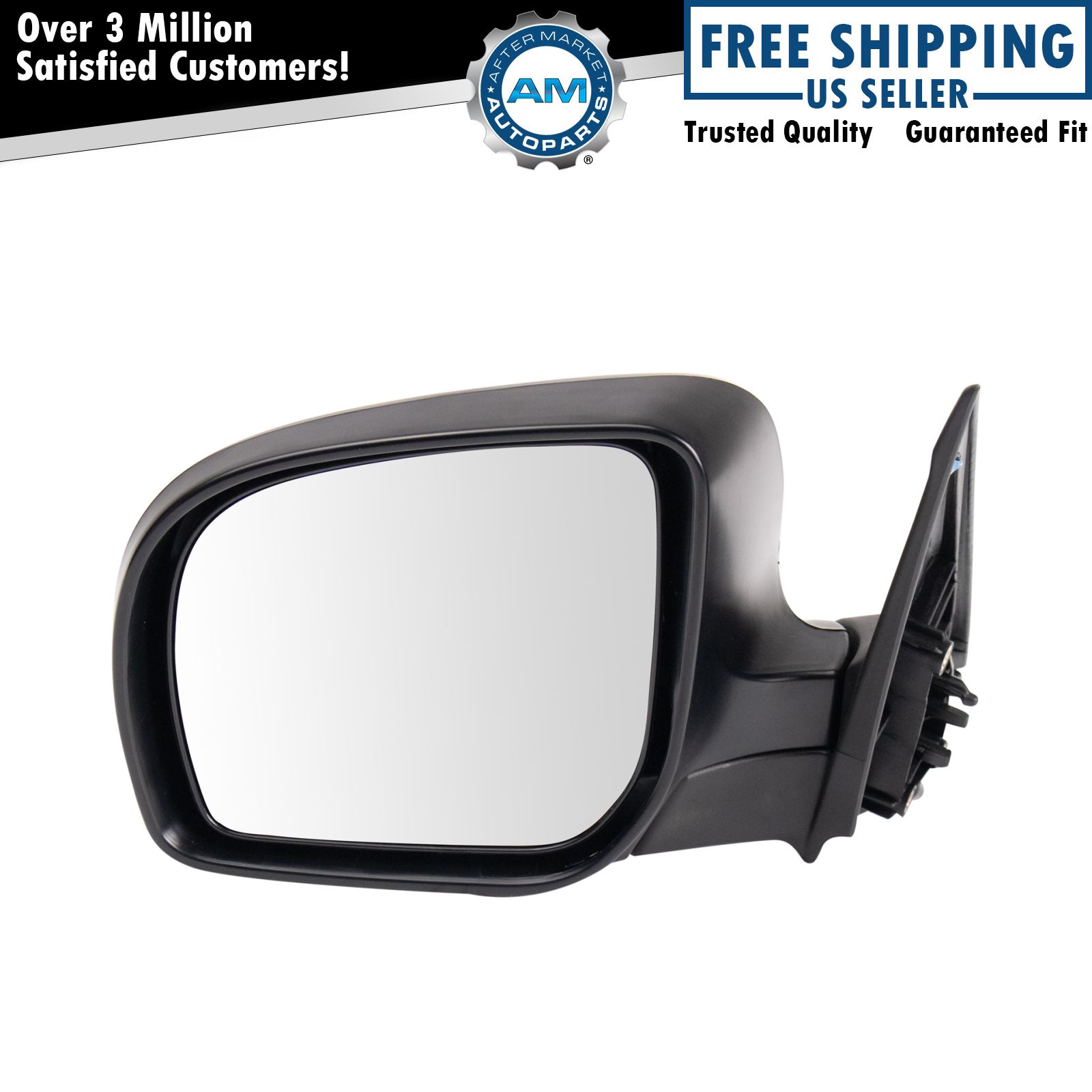 Power Heated Smooth Black Mirror Driver Side Left LH for 09-10 Subaru Forester