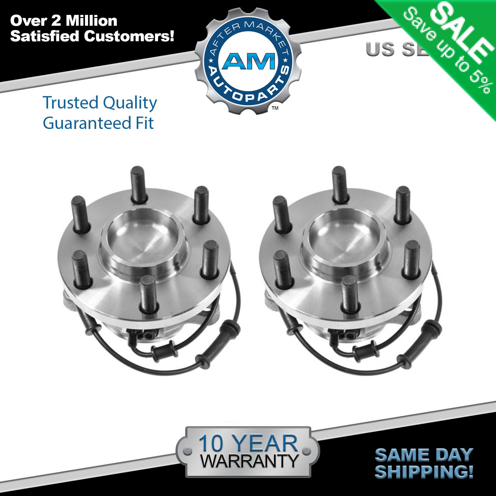 2 Front Wheel Bearing & Hub fits Nissan Pathfinder Frontier Xterra