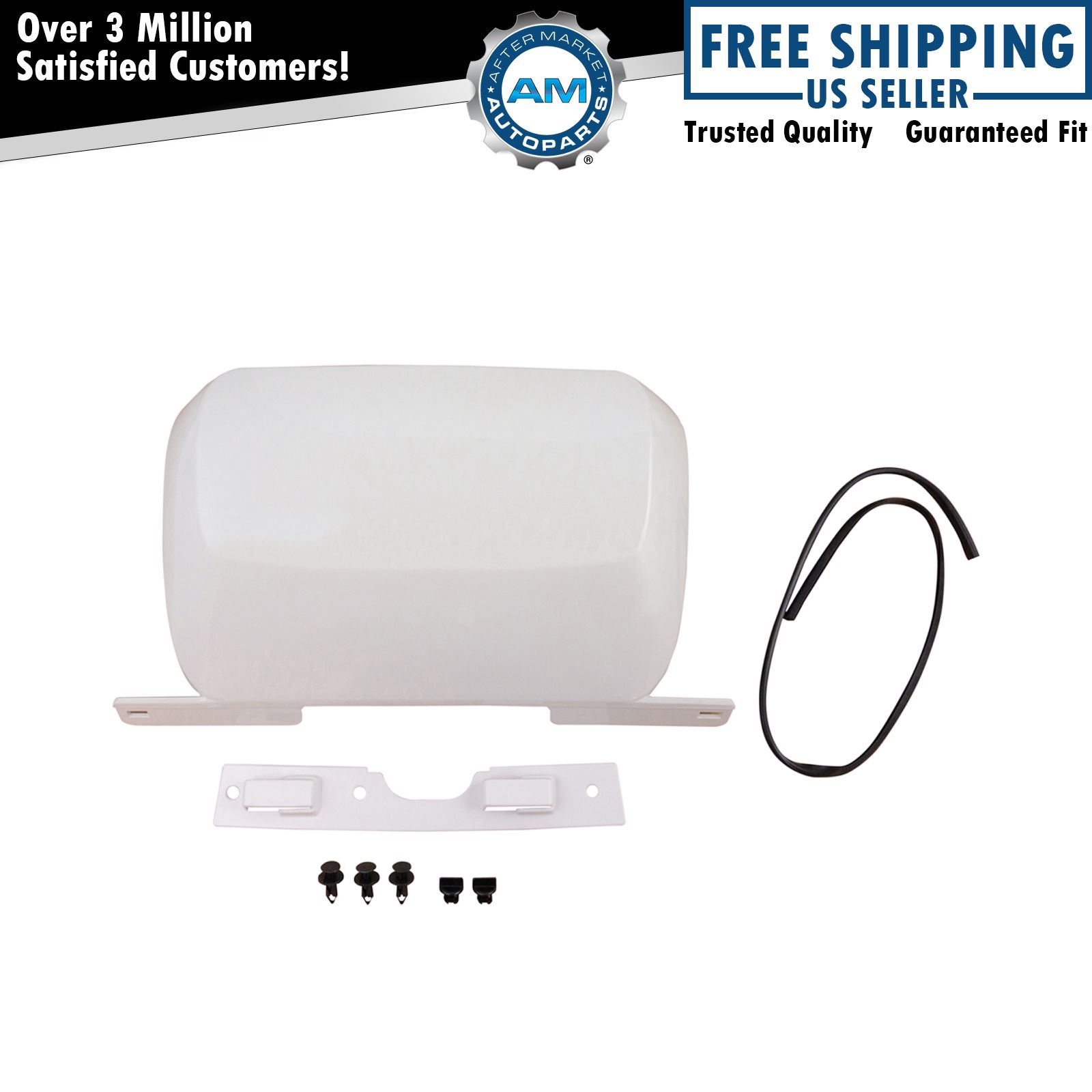 Trailer Hitch Bumper Cover Panel White for Chevy GMC SUV Truck New