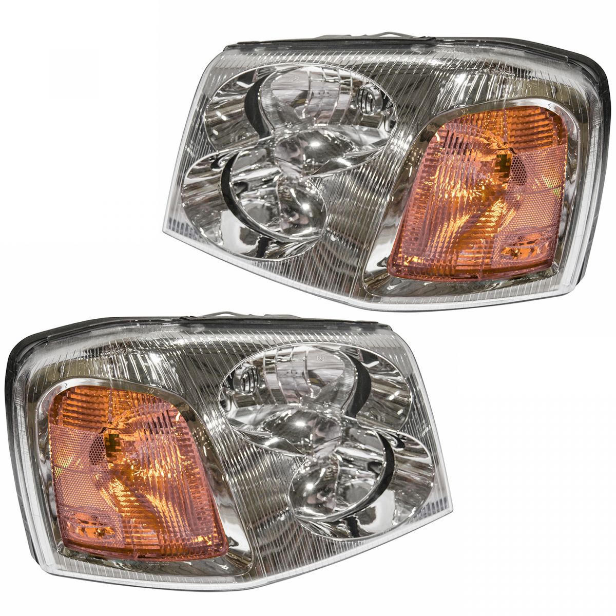 Headlights Headlamps Left & Right Pair Set NEW For GMC Envoy | EBay