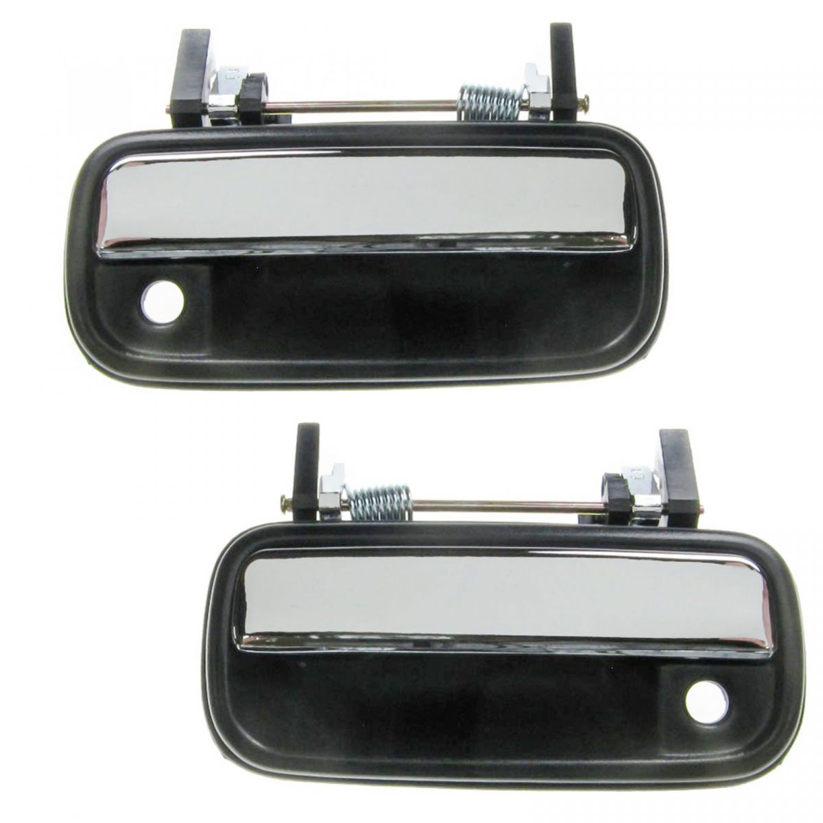 Chrome Outside Exterior Door Handle Pair Set for 8995