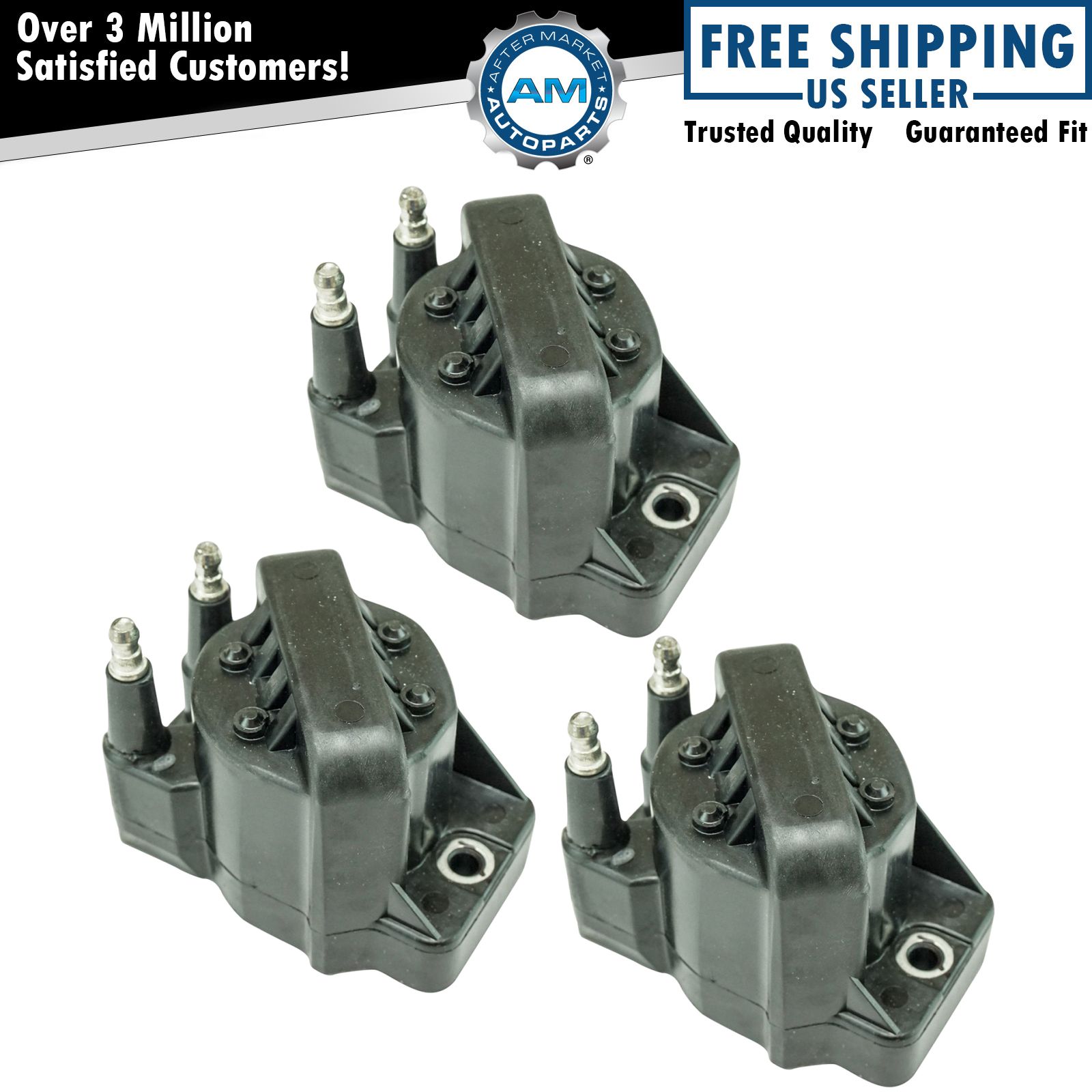Delphi GN10123 Ignition Coil Set of 3 for Buick Cadillac Chevy GMC Olds Pontiac