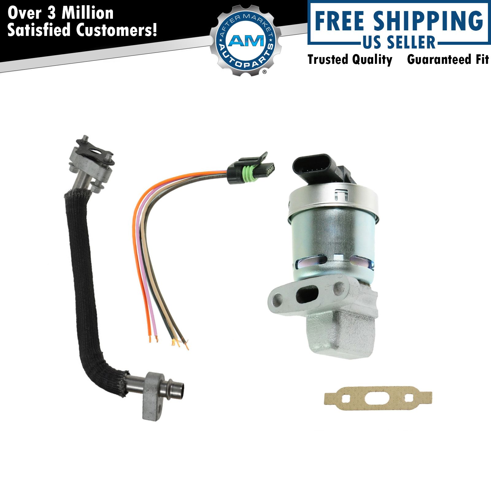 Updated EGR Valve & Tube Kit Set w/ Pigtail for Equinox Pontiac Torrent