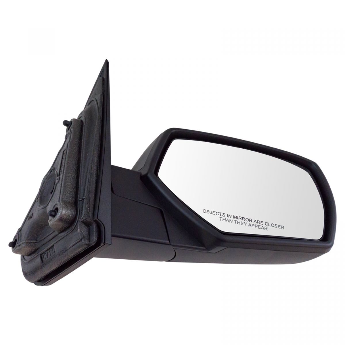 Mirror Manual Smooth Black Passenger Side Right Rh For Chevy Gmc Pickup