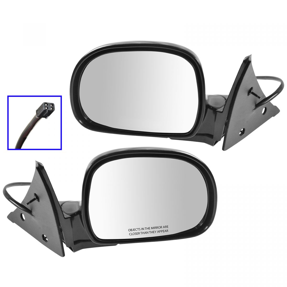 Pair Mirrors Set of 2 New Right-and-Left Chevy Olds S-10 BLAZER S10 Pickup Jimmy