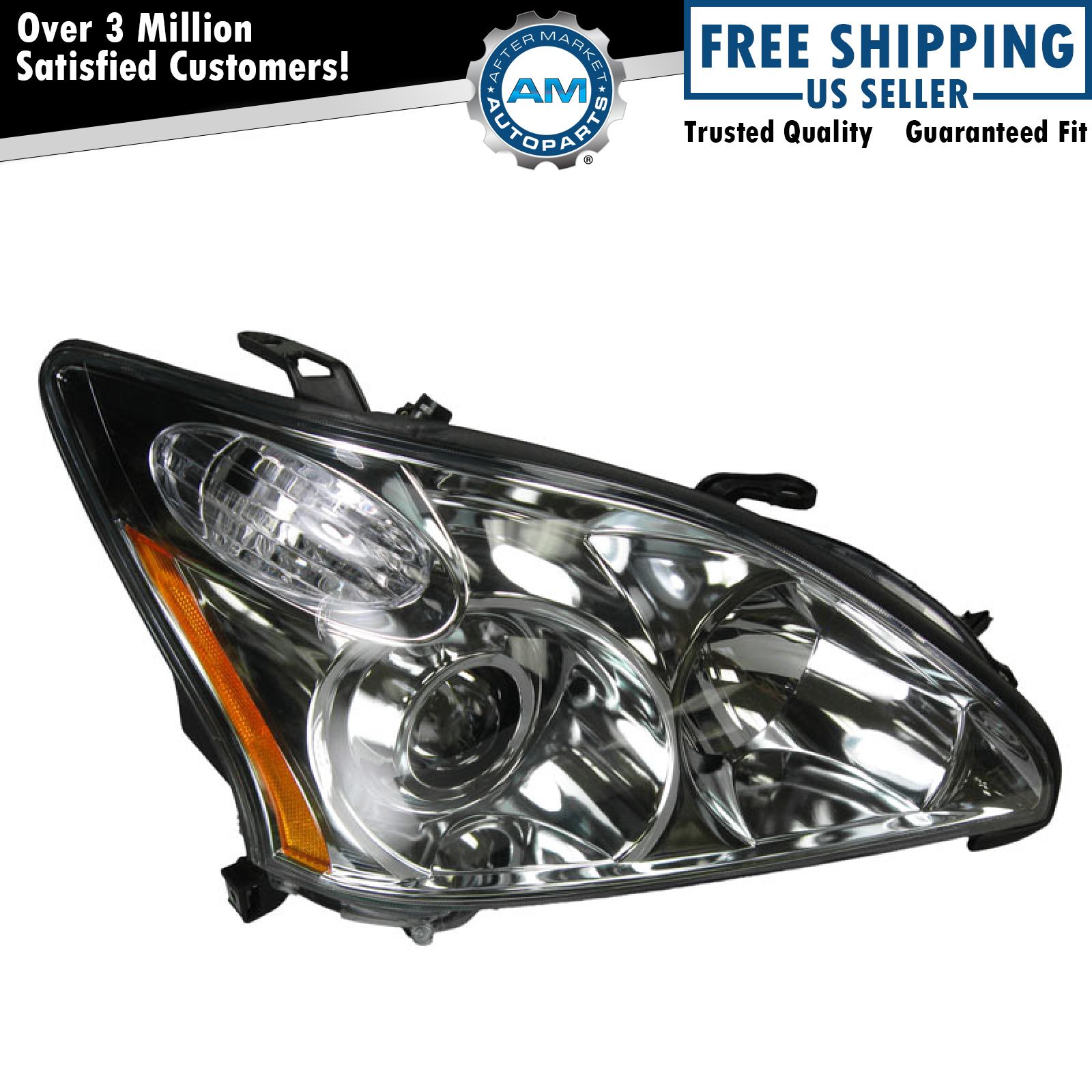 Right Headlight Assembly Passenger Side For 2004-2006 Lexus RX330 LX2503122
