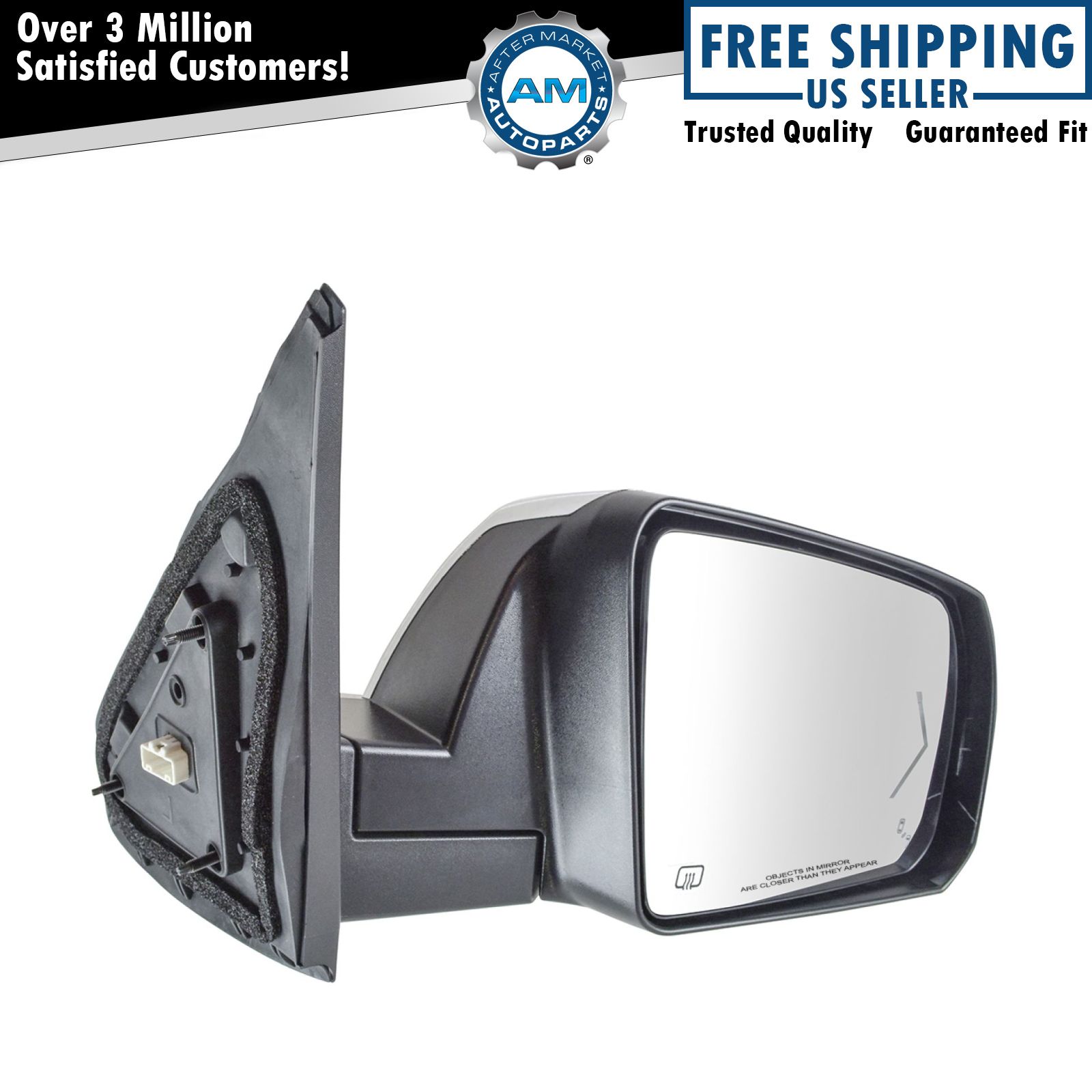 OEM Probe LH Left Hand Driver Side Outside Exterior Manual Mirror Blue