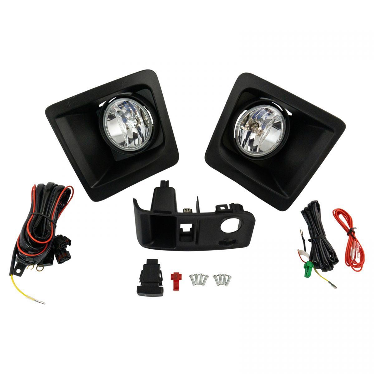 Add On Upgrade Clear Lens Fog Light Switch Wiring Kit Set for Sierra