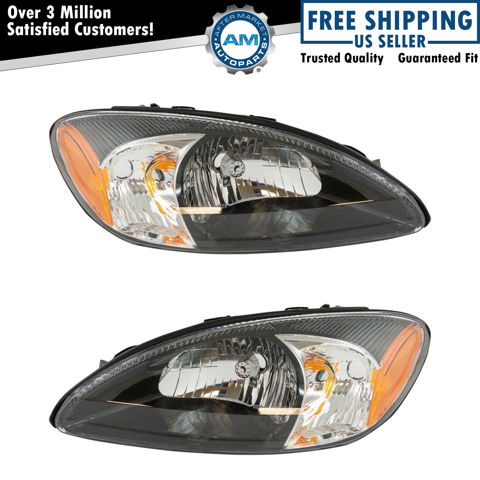 Headlight Set Fits 2000-2007 Ford Taurus | eBay