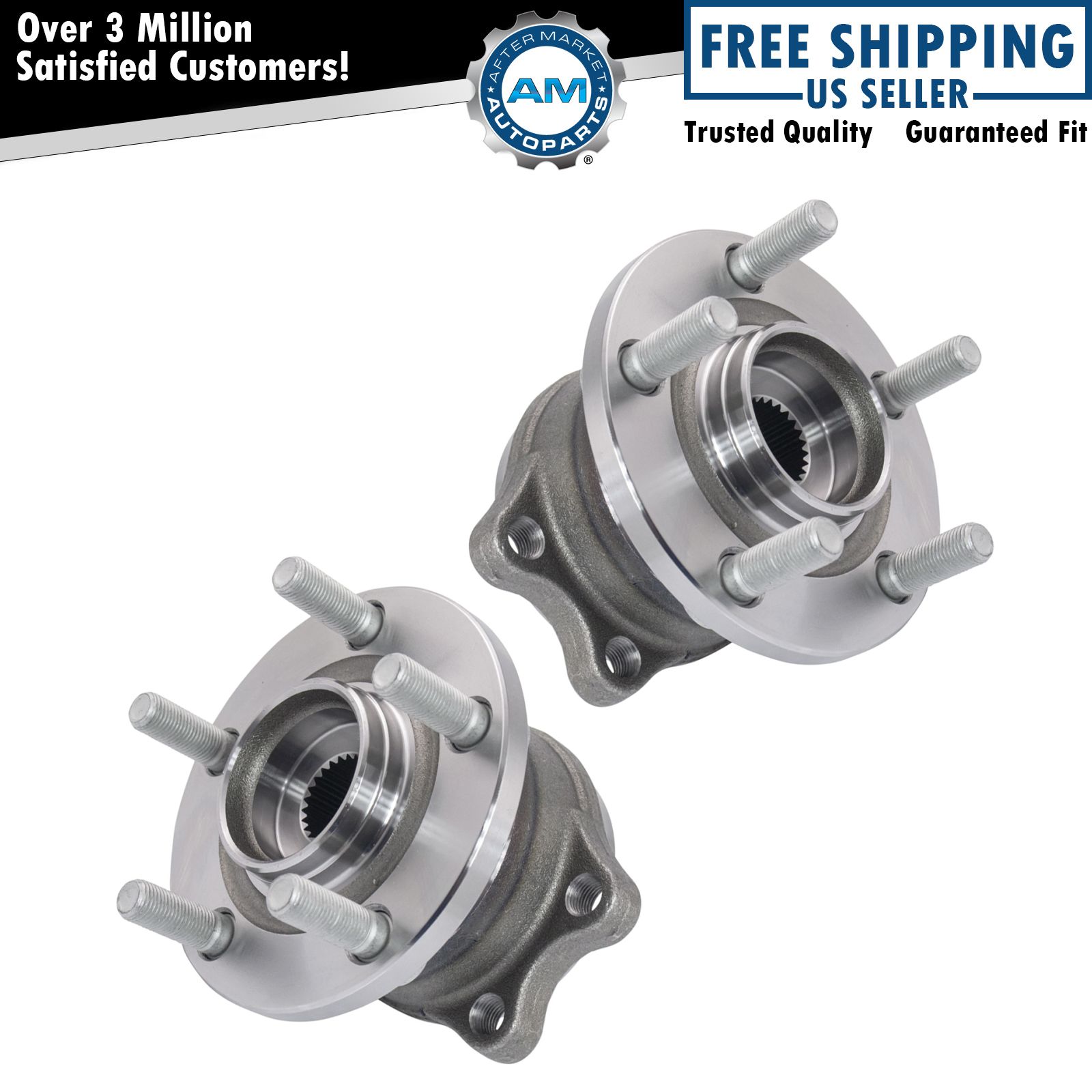 Rear Pre-Pressed Wheel Bearing & Hub Assembly LH RH Pair for Subaru New