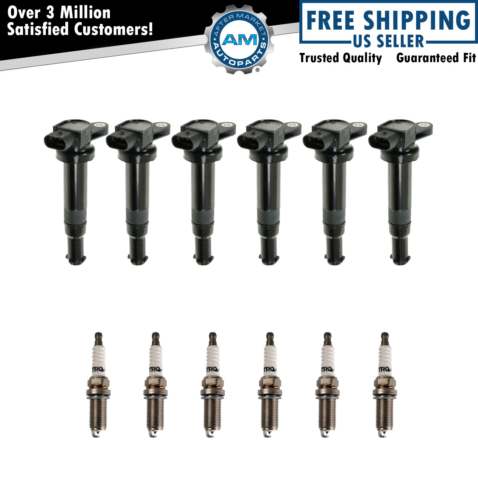 Ignition Coil & Iridium Spark Plug Kit Set for 06-09 Kia Optima 2.7L V6 New