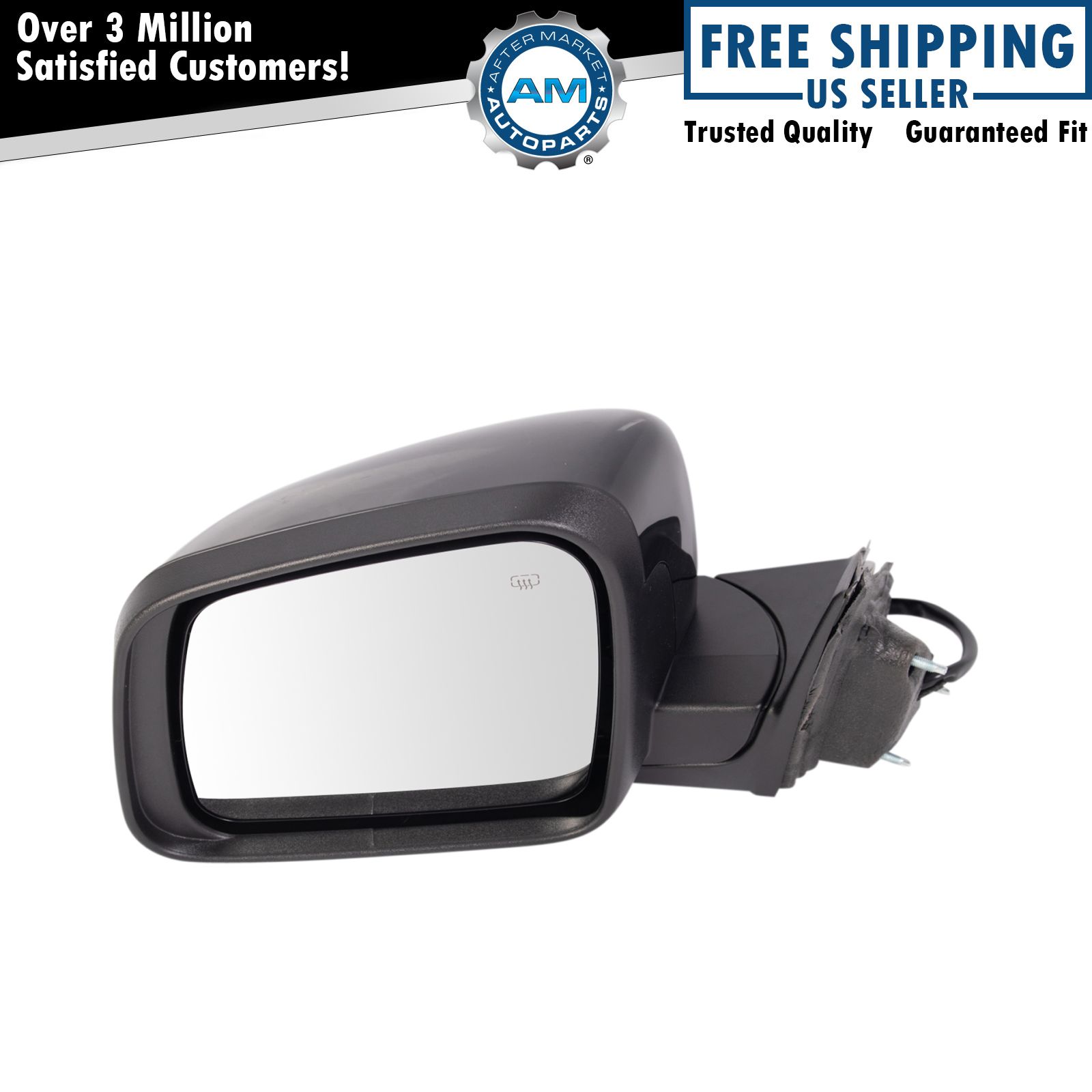 Power Heated Mirror Driver Side Left LH for 11-18 Jeep Grand Cherokee