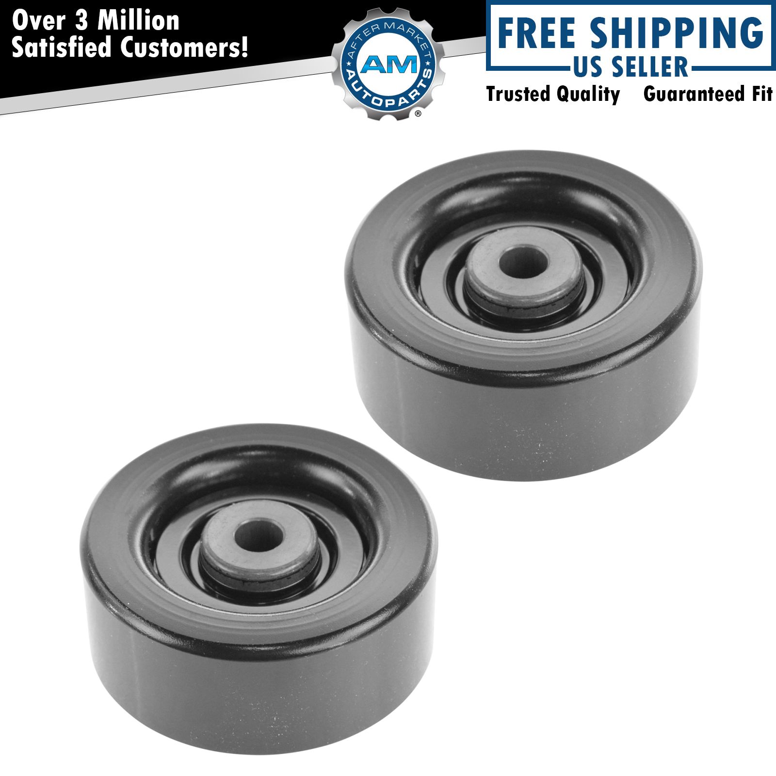 AC Delco 15-40526 Serpentine Belt Idler Pulley Pair Set for Chevy GMC