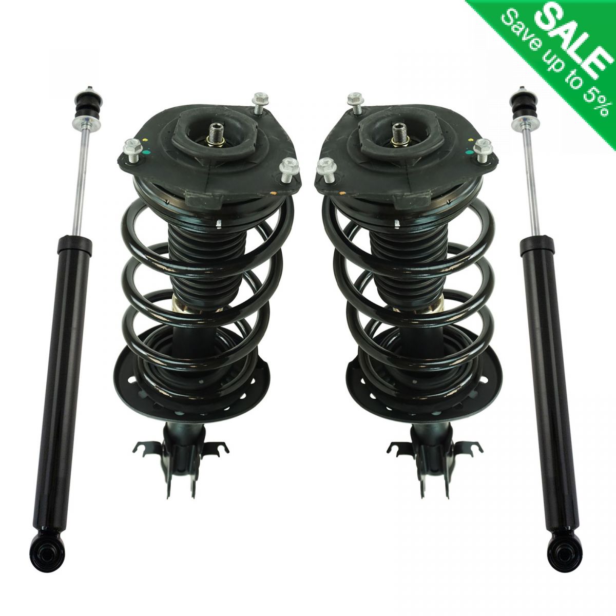 Front Rear Loaded Complete Strut Shock Spring Assembly Kit Set Pc For Juke Fwd Ebay