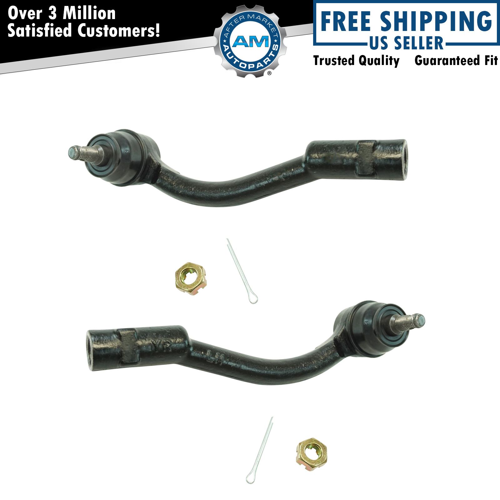 Front Steering Suspension Outer Tie Rod End Pair 2pc Set for Kia Soul ...