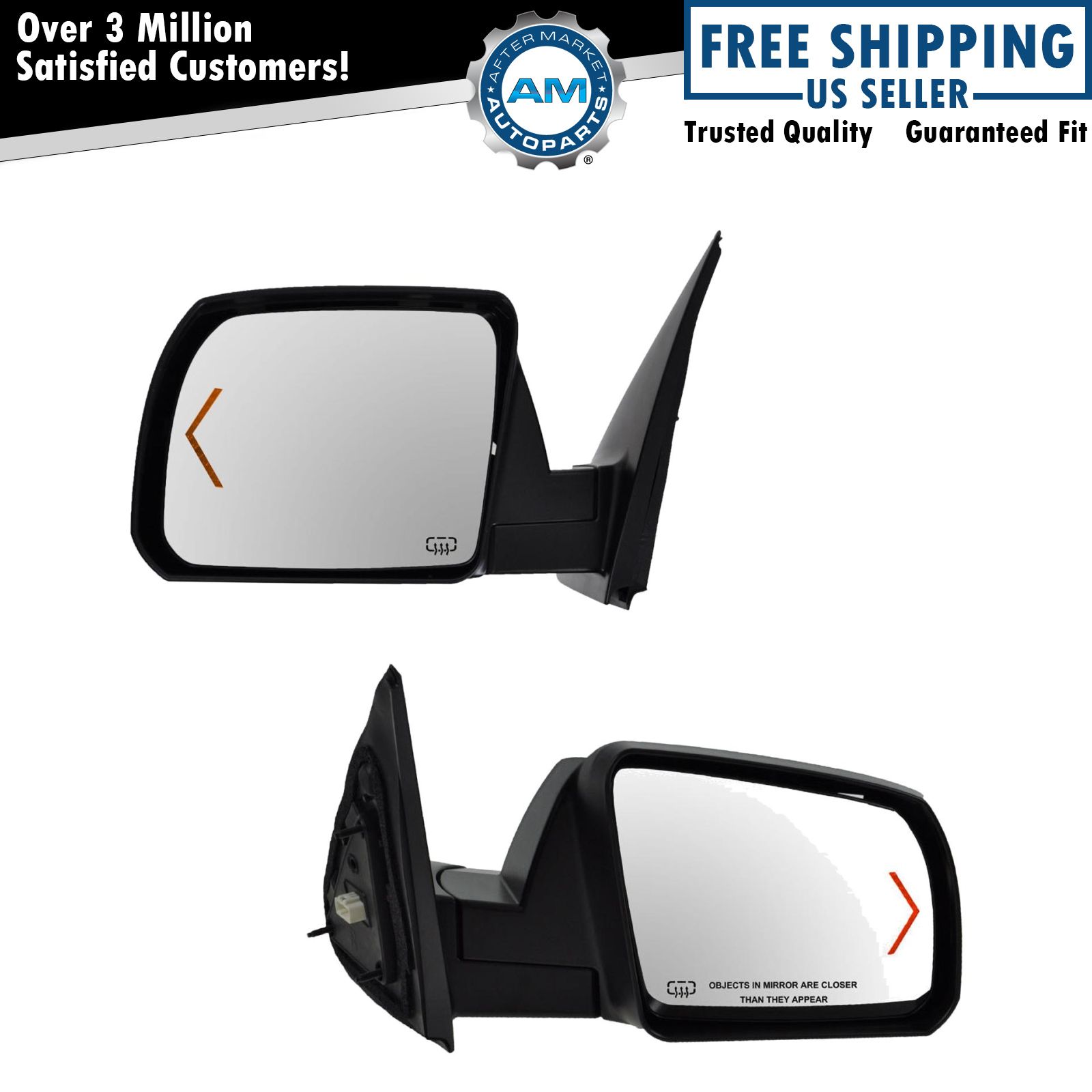 Mirror Set Fits 2007-2013 Toyota Tundra