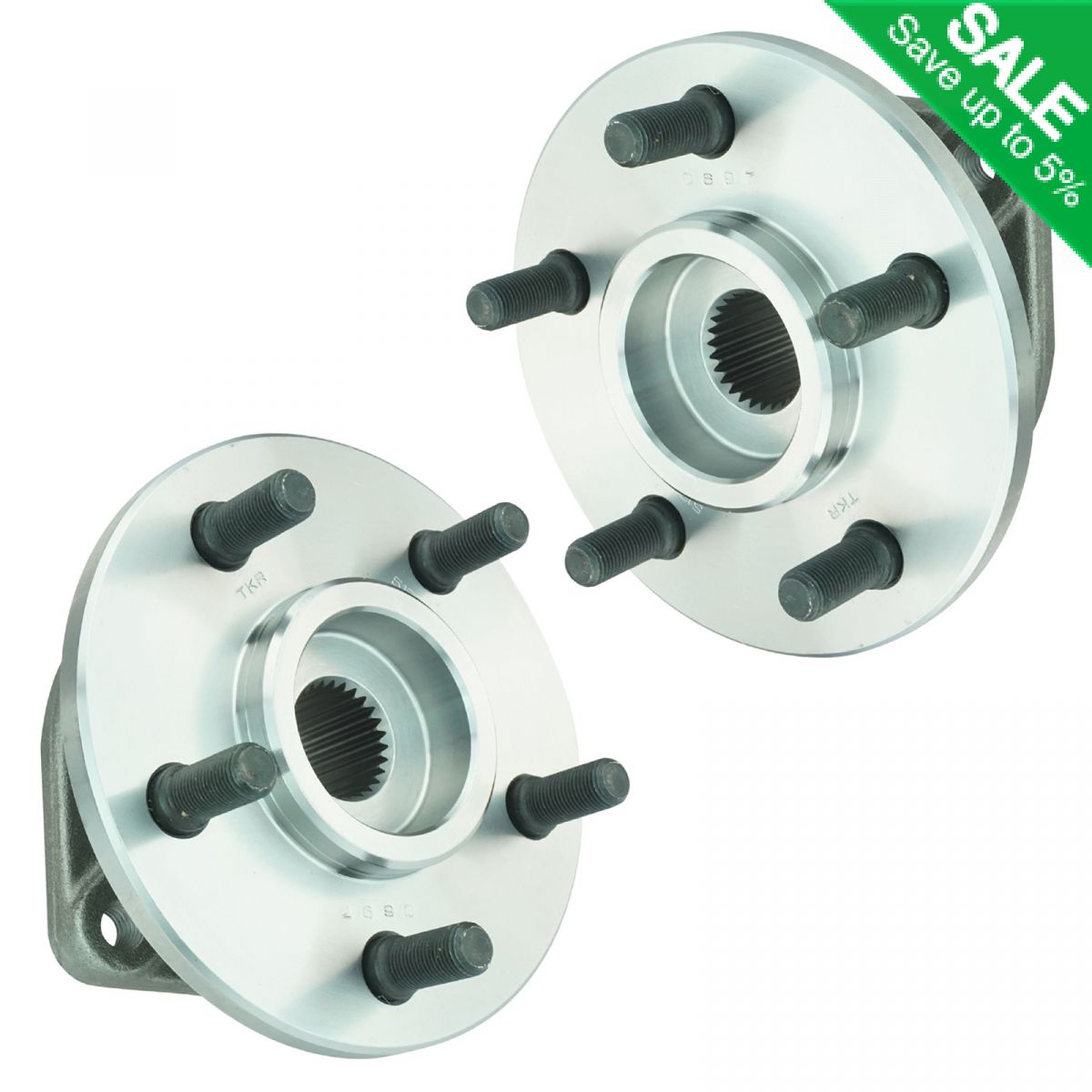 TIMKEN 513084 4x4 4WD Front Wheel Hub & Bearing Pair Set of 2 For Jeep