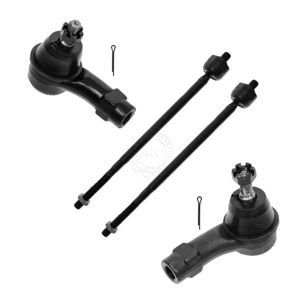 Tie Rod Inner Outer Driver & Passenger Side Kit Set of 4 for 0006 Ford