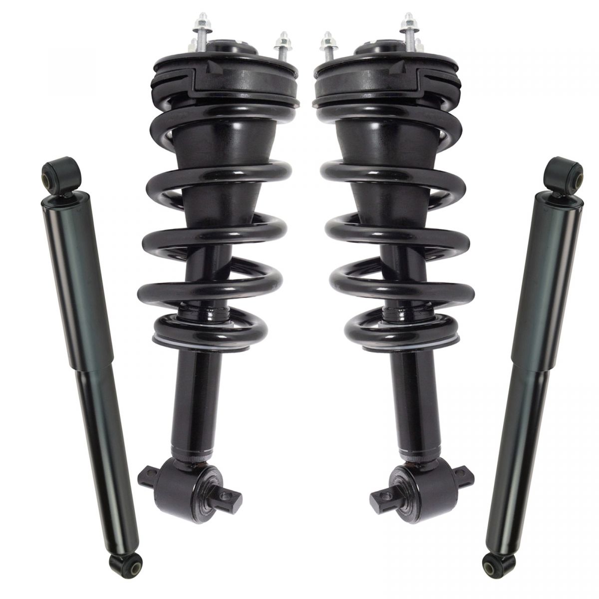 4 Piece Front & Rear Complete Strut Assembly Shock Absorber Kit for