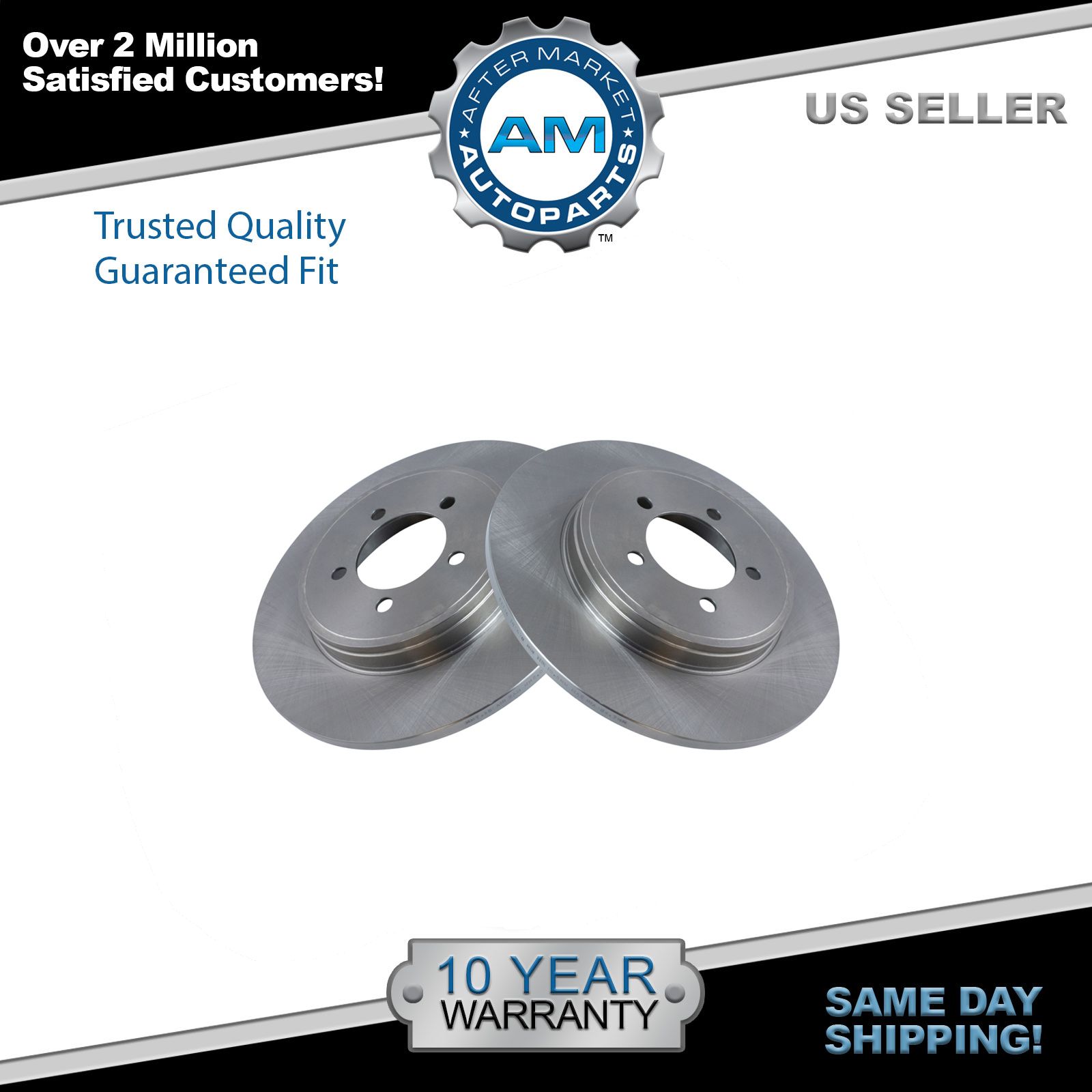 Rear Disc Brake Rotor Kit Pair Set of 2 for 0305 Lincoln Aviator SUV