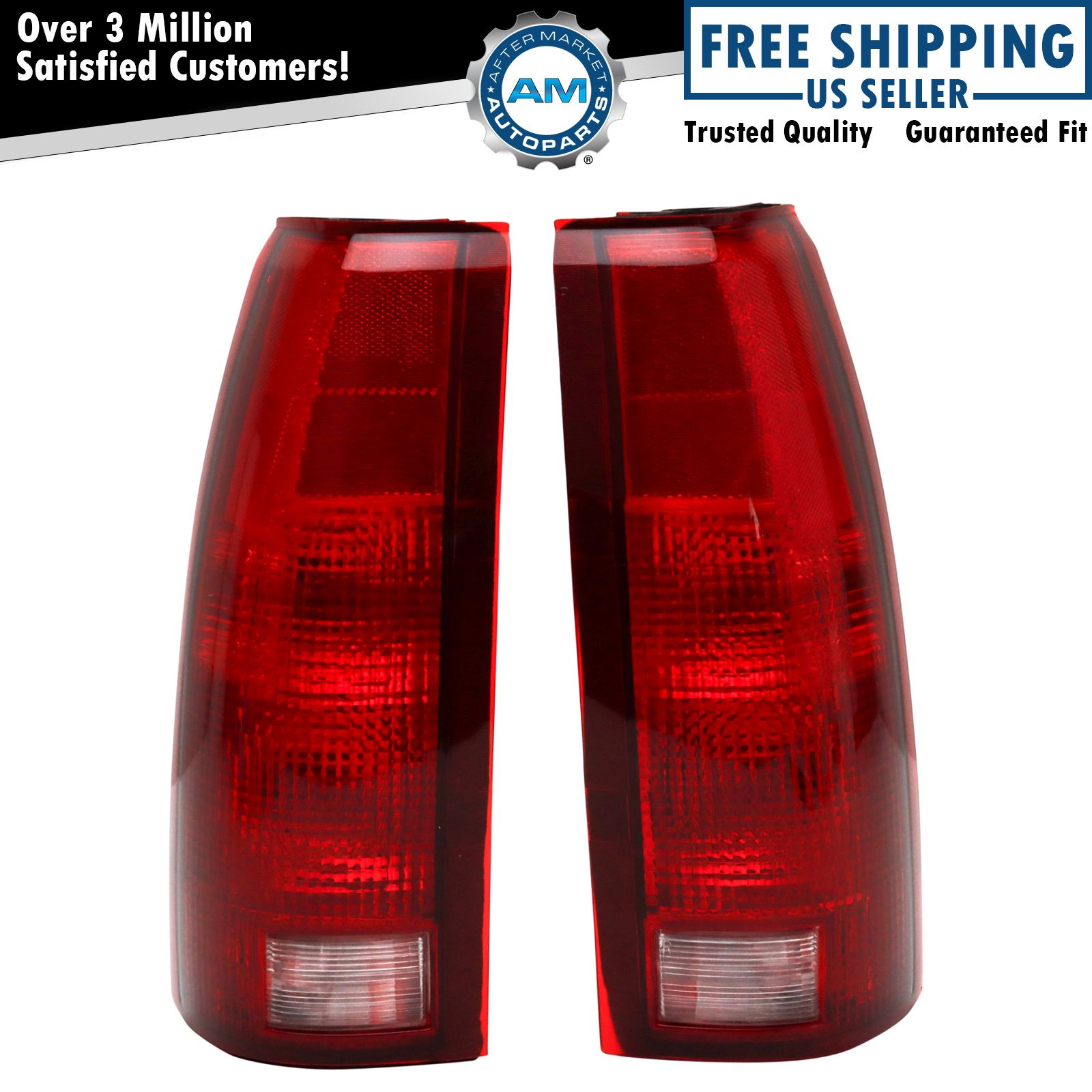 Tail Lights Set w/Circuit Board Left & Right Pair For 88-00 Chevy GMC Cadillac