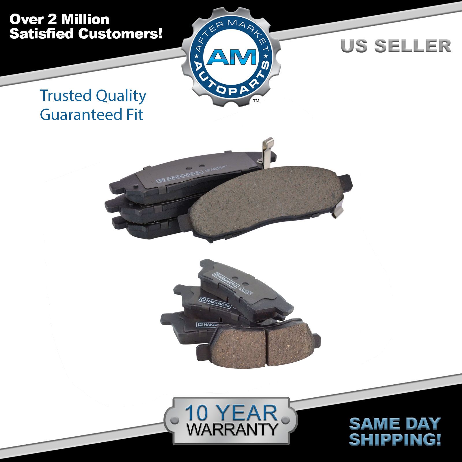 Nakamoto Premium Posi Ceramic Brake Pads Rear for Nissan Frontier Xterra New