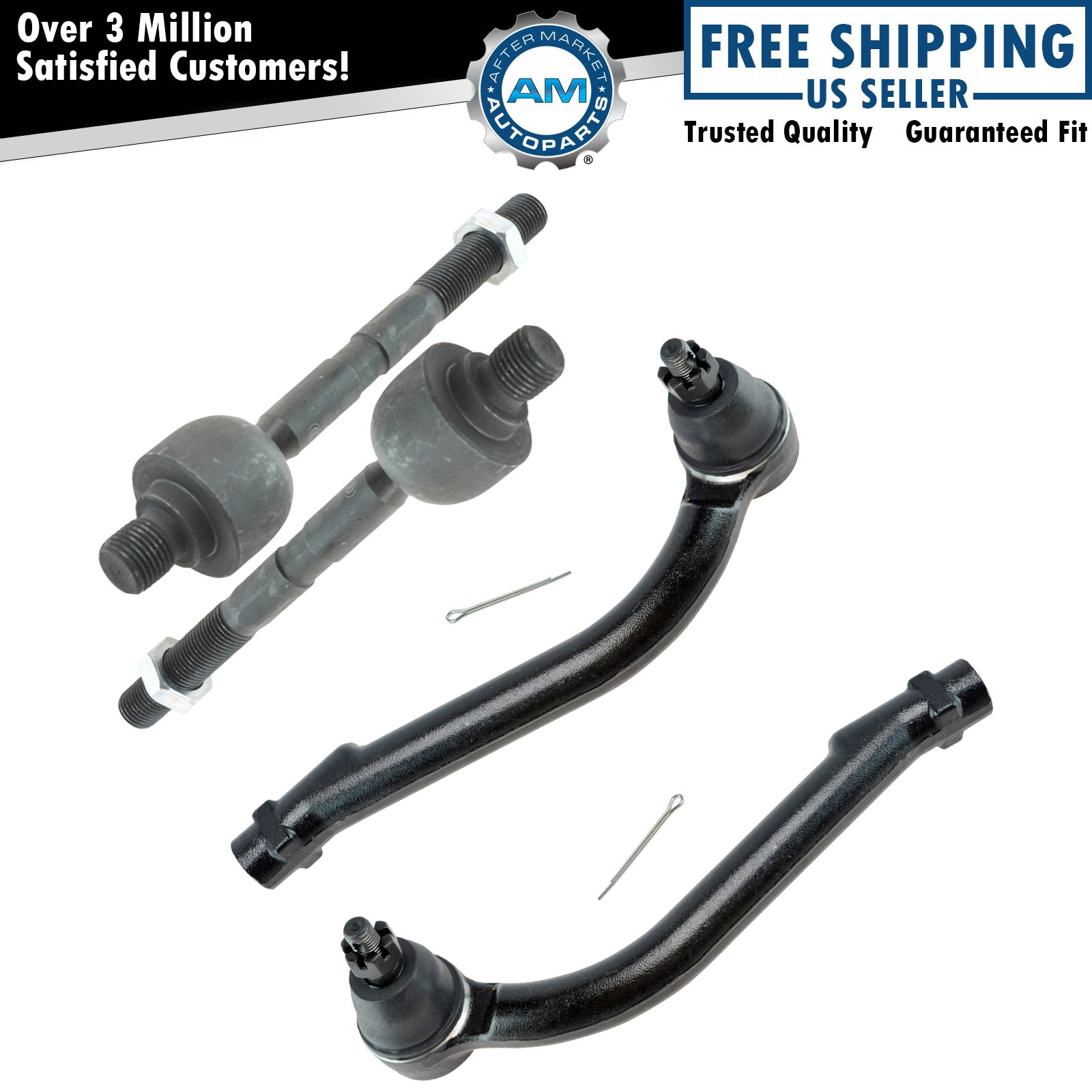 Inner Outer Tie Rod End LH RH Set of 4 for Hyundai Elantra Forte New eBay