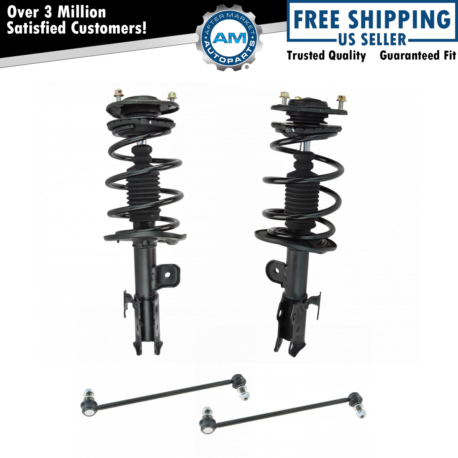 Front Strut & Spring Assemblies with Sway Bar End Links for Scion xB